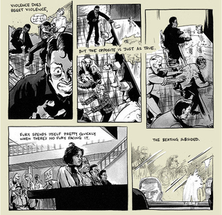 Panel from the comic book March